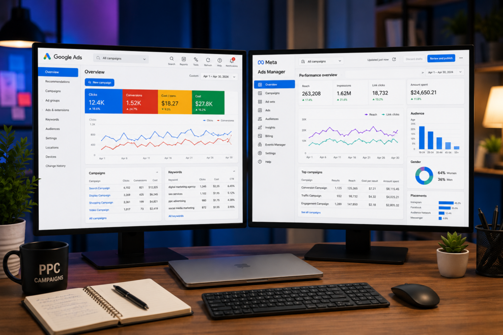 google ads vs meta ads